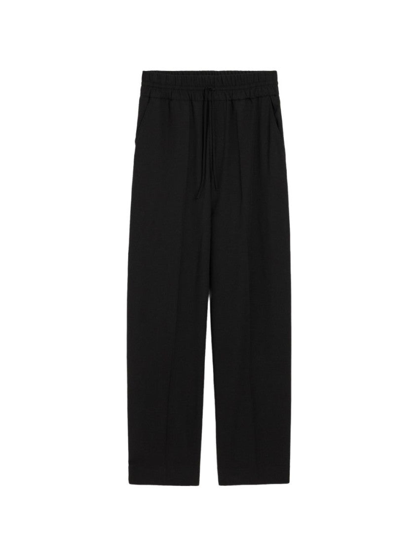 Black Drawstring Trousers 1