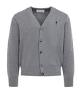 Heather Grey V Neck Cardigan 1