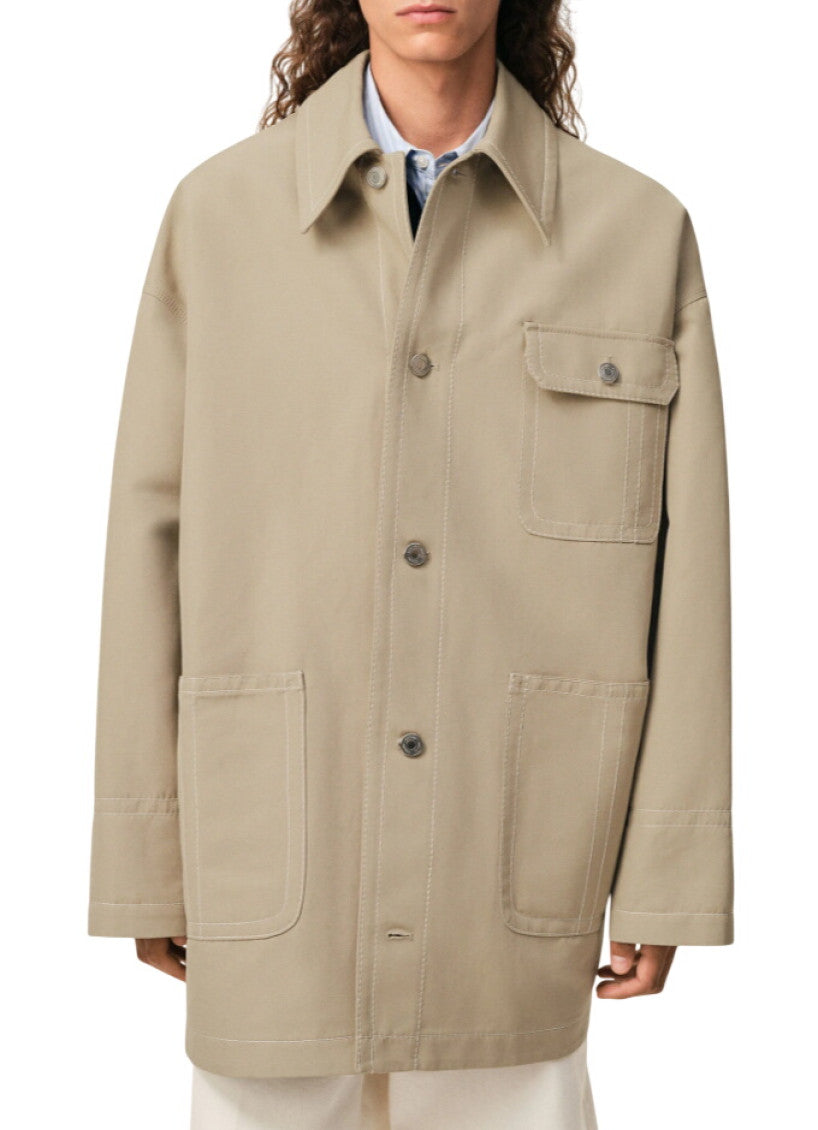 Taupe Beige Oversized Jacket 1