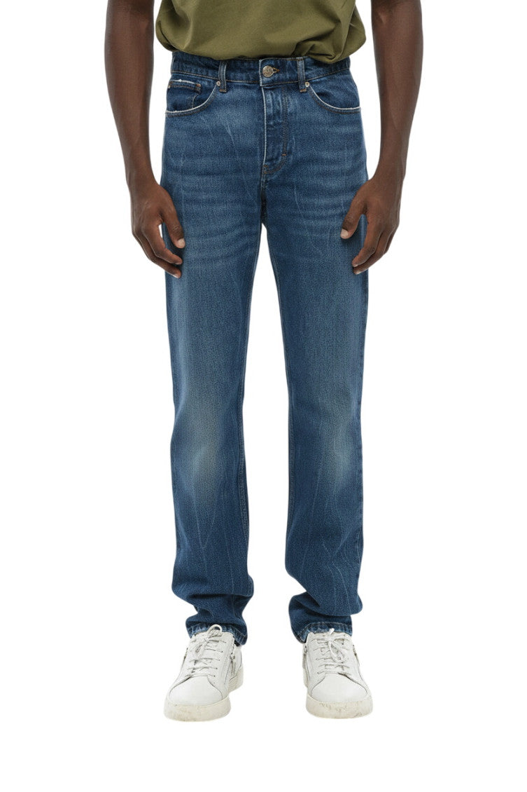Blue Regular Mid Rise Jeans 1