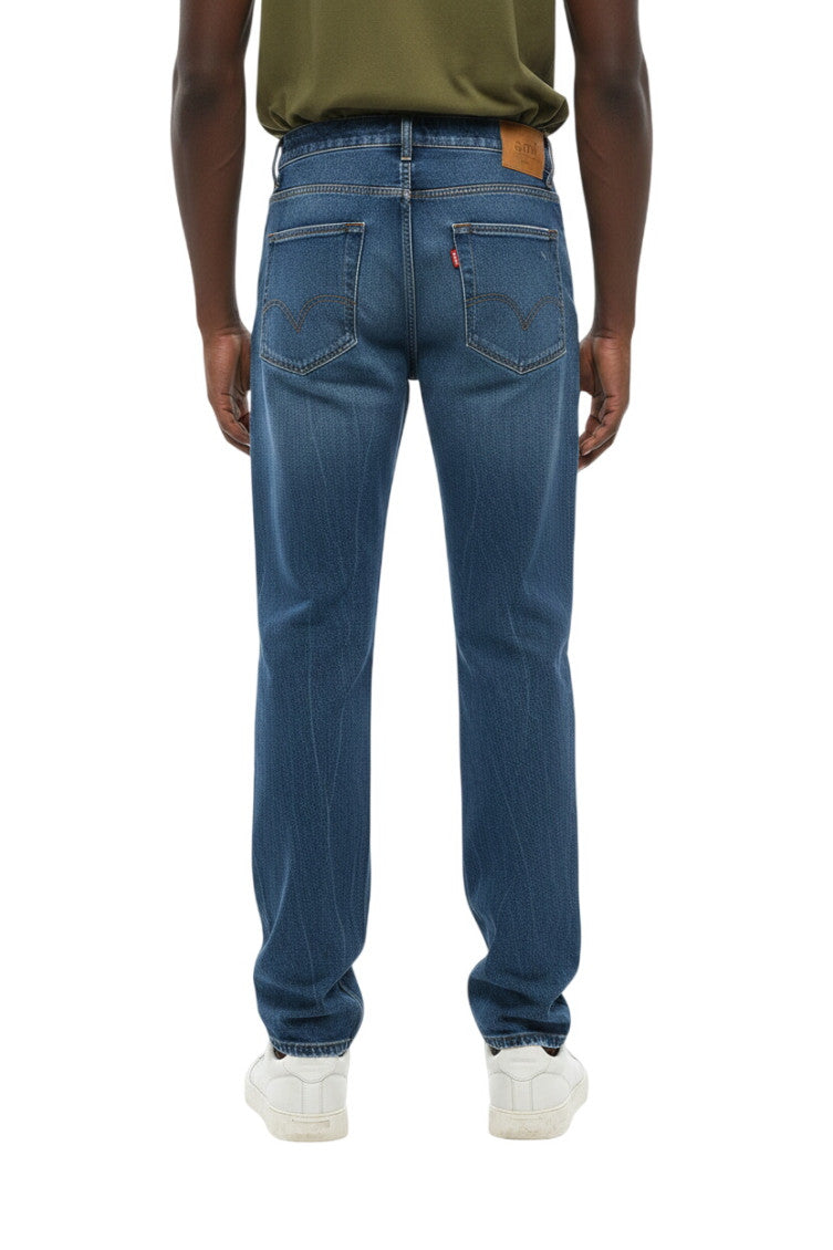 Blue Regular Mid Rise Jeans 2