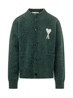 Green Mock Collar Cardigan 1