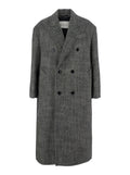 Grey Peaked Lapel Coat 1