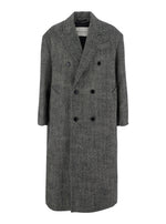 Grey Peaked Lapel Coat 1