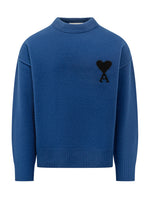 Blue Mock Collar Sweater 1