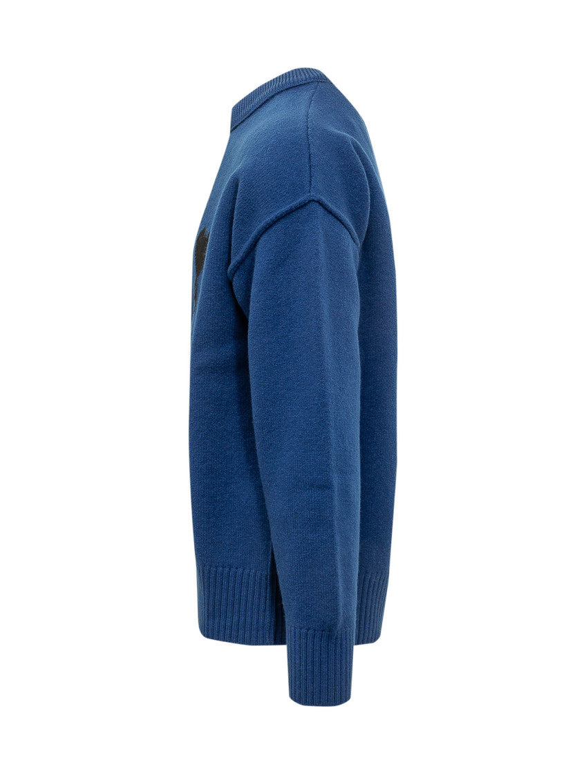 Blue Mock Collar Sweater 3