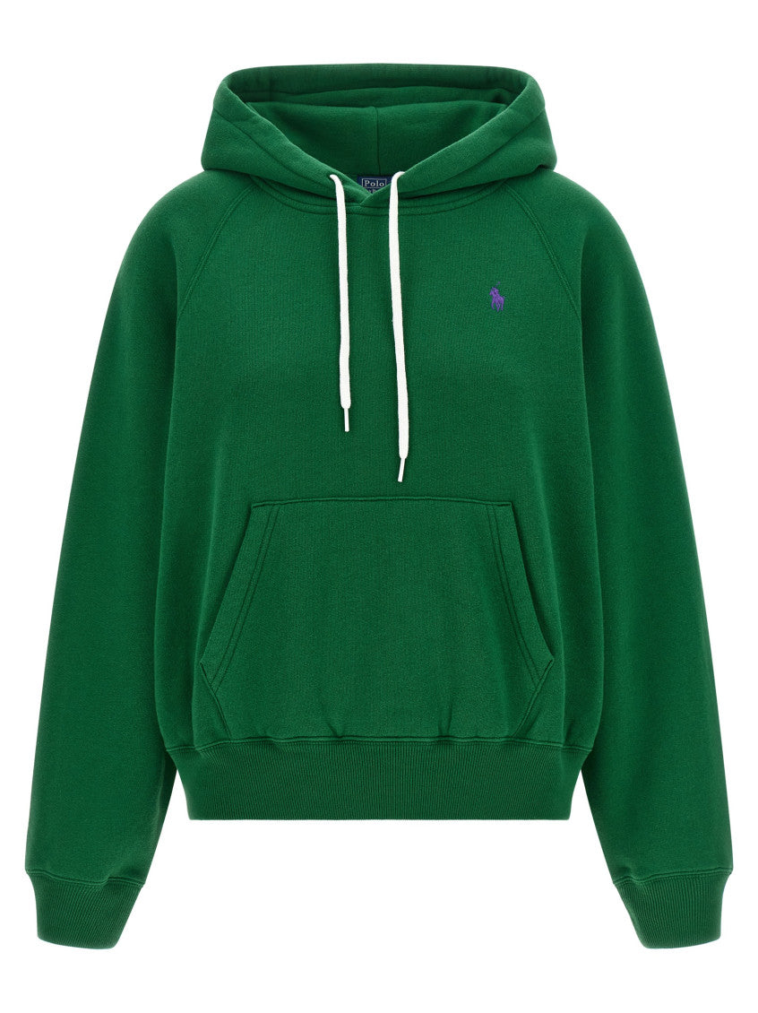 Green Logo Hood Sweatshirt 1