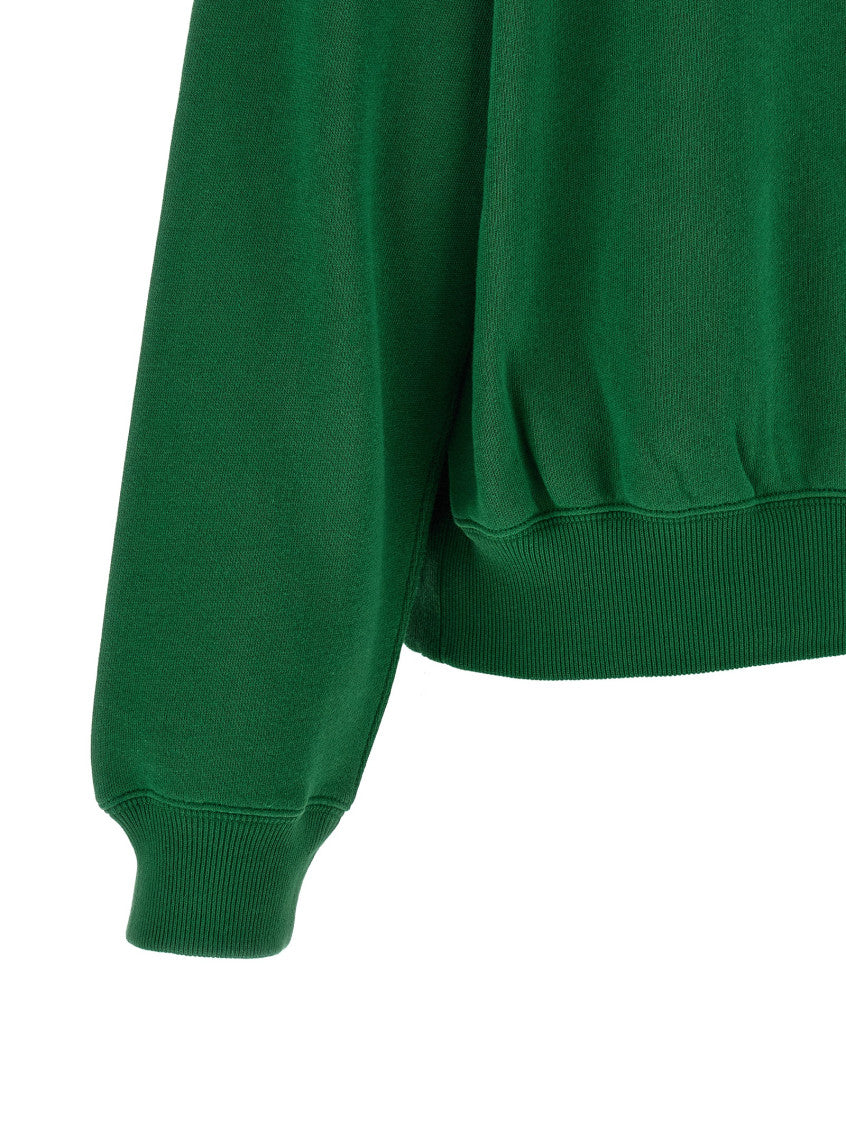 Green Logo Hood Sweatshirt 4