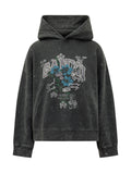 Grey Graphic Hood Hoodie 1