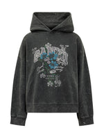 Grey Graphic Hood Hoodie 1