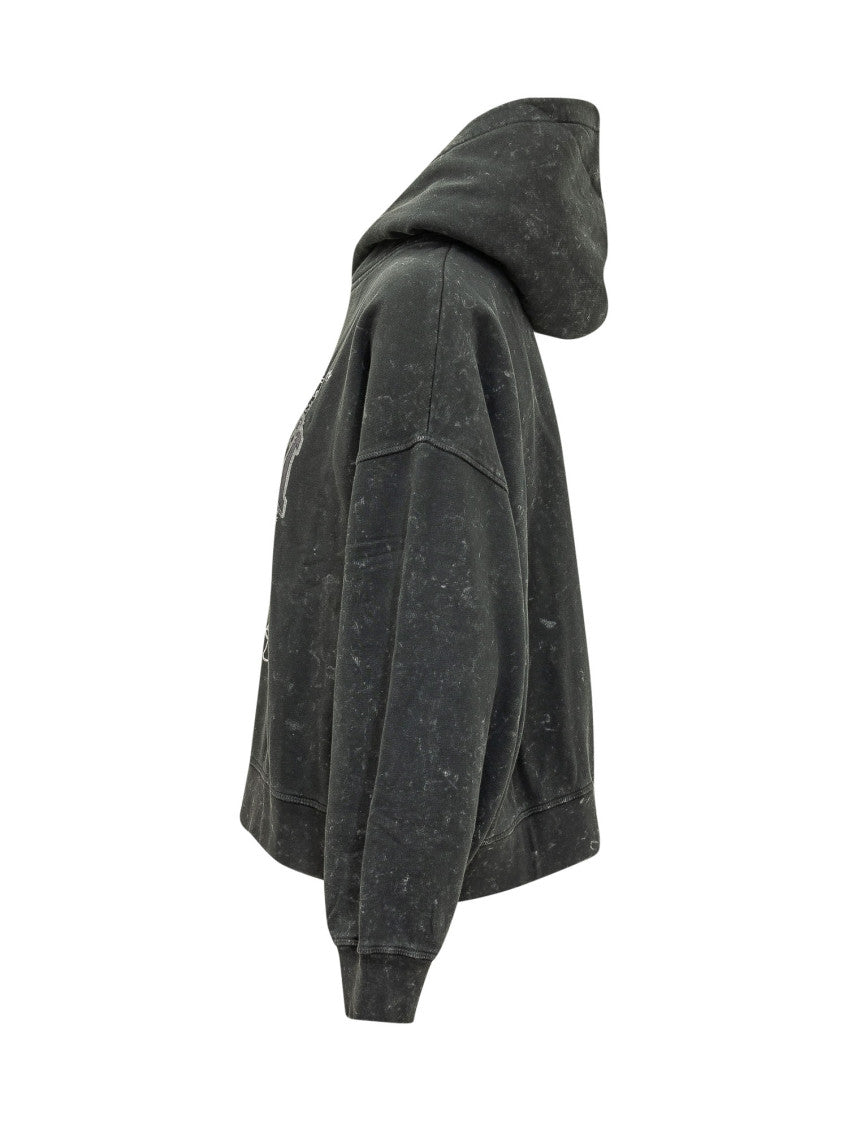 Grey Graphic Hood Hoodie 3
