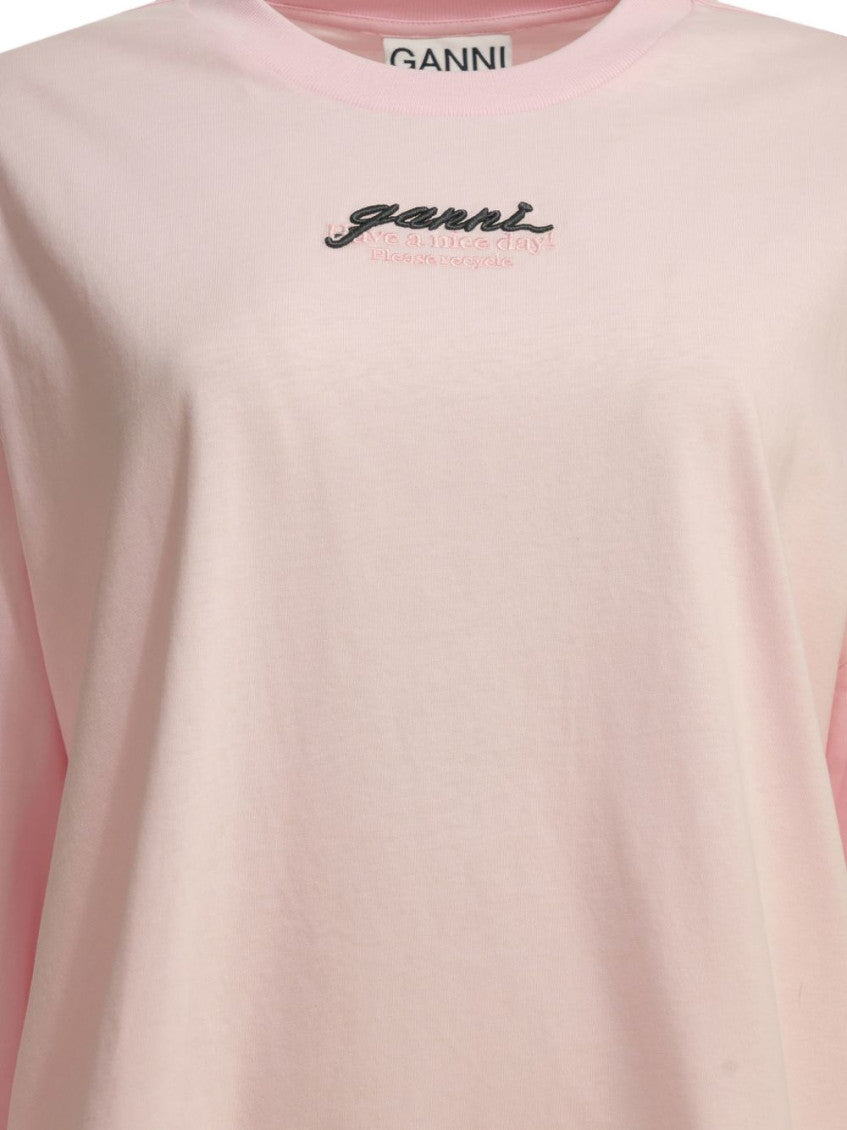 Pink Logo Crew Neck Sweatshirt 3