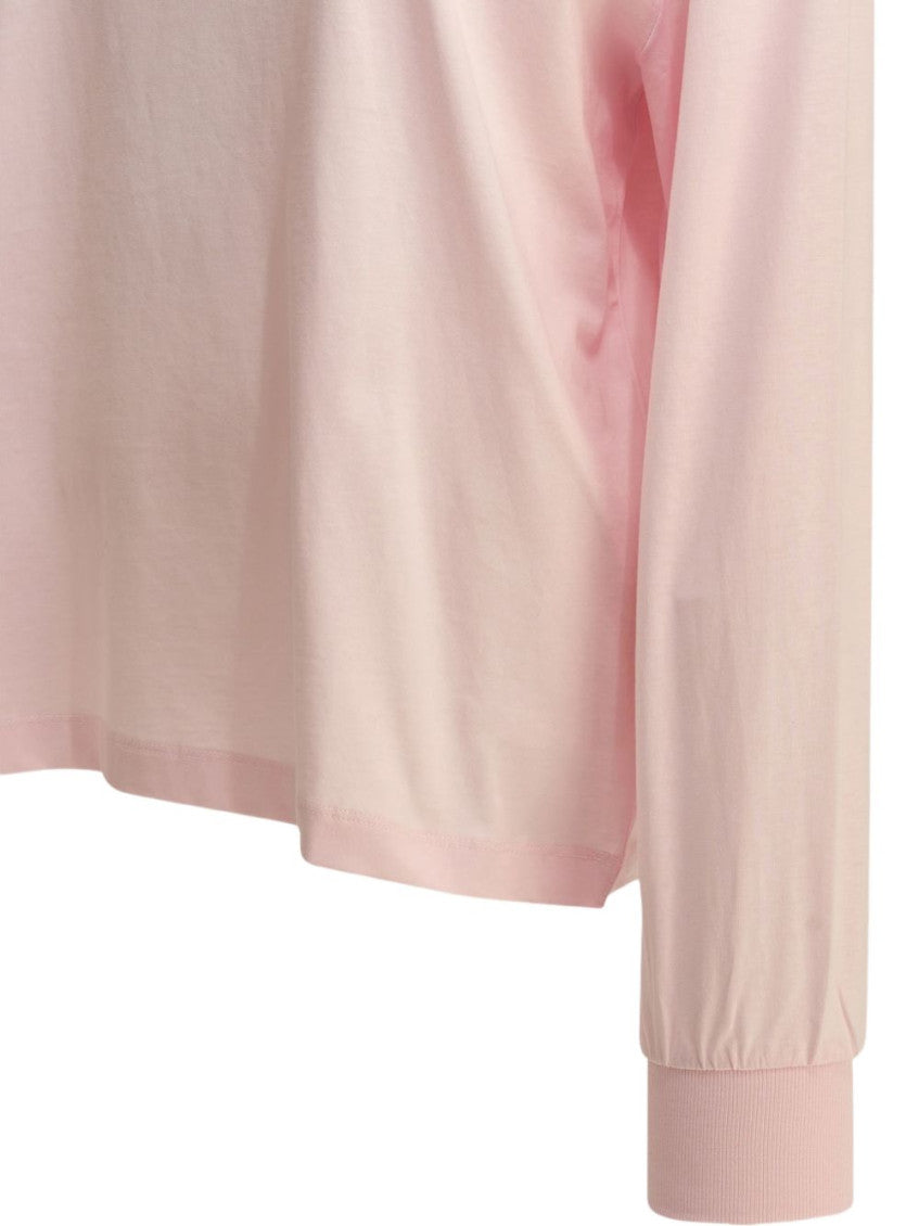 Pink Logo Crew Neck Sweatshirt 4