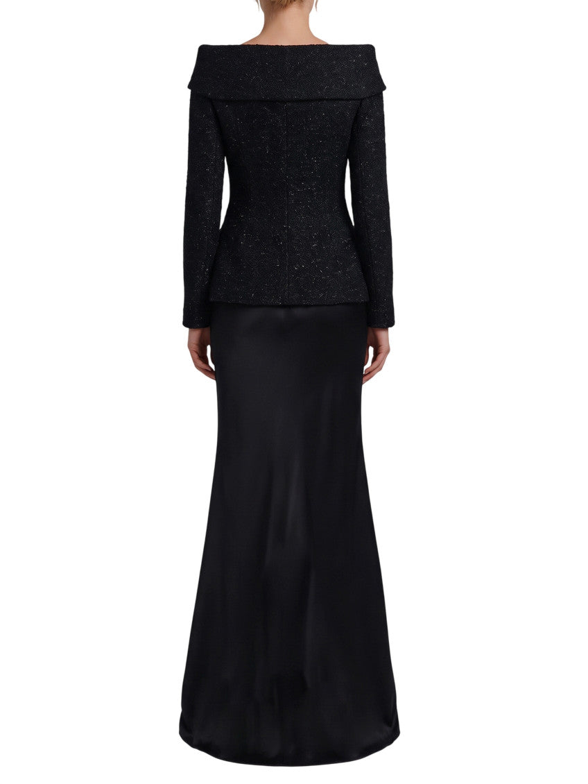Black V Neck Maxi Dress 2