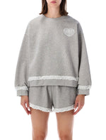 Grey Logo Crew Neck Sweatshirt 1