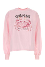 Pink Graphic Round Neck Sweatshirt 1