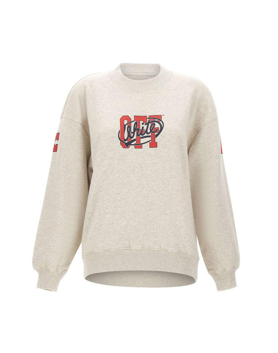 Grey Graphic Crew Neck Sweatshirt 1