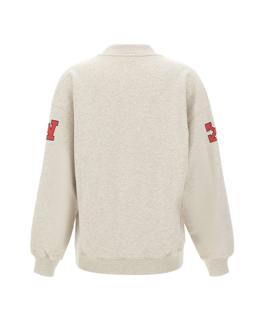 Grey Graphic Crew Neck Sweatshirt 2
