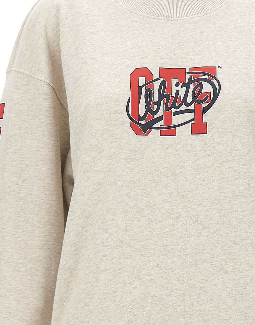 Grey Graphic Crew Neck Sweatshirt 4