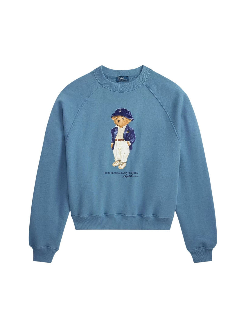 Blue Graphic Crew Neck Sweatshirt 1
