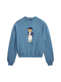 Blue Graphic Crew Neck Sweatshirt 1