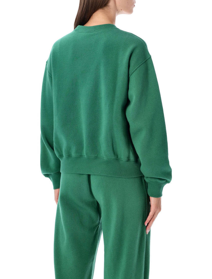 Green Logo Crew Neck Sweatshirt 2