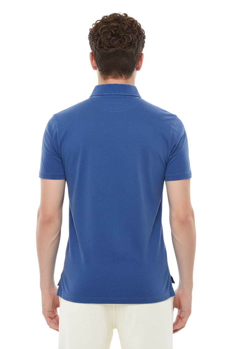 Blue Shirt Collar Polo 2