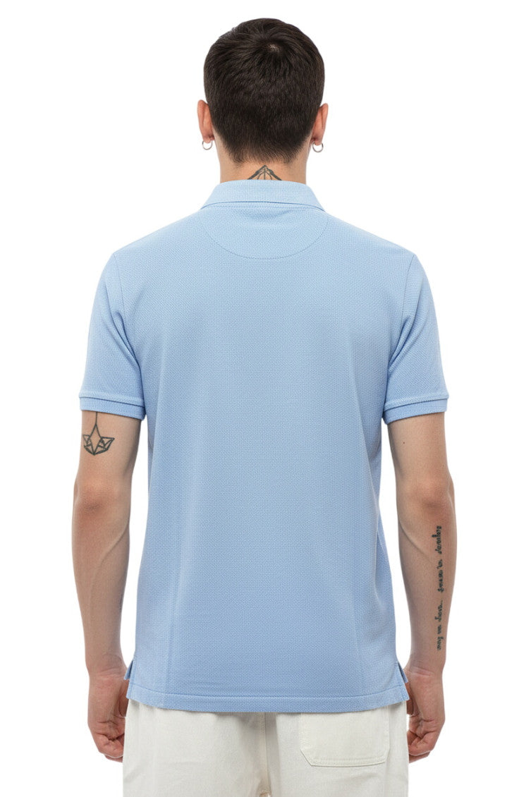 Light Blue Shirt Collar Polo 2