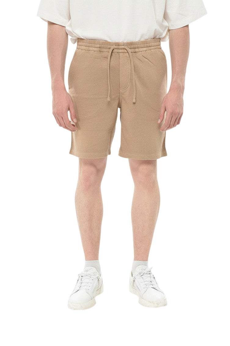Beige Drawstring Shorts 1