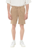 Beige Drawstring Shorts 1