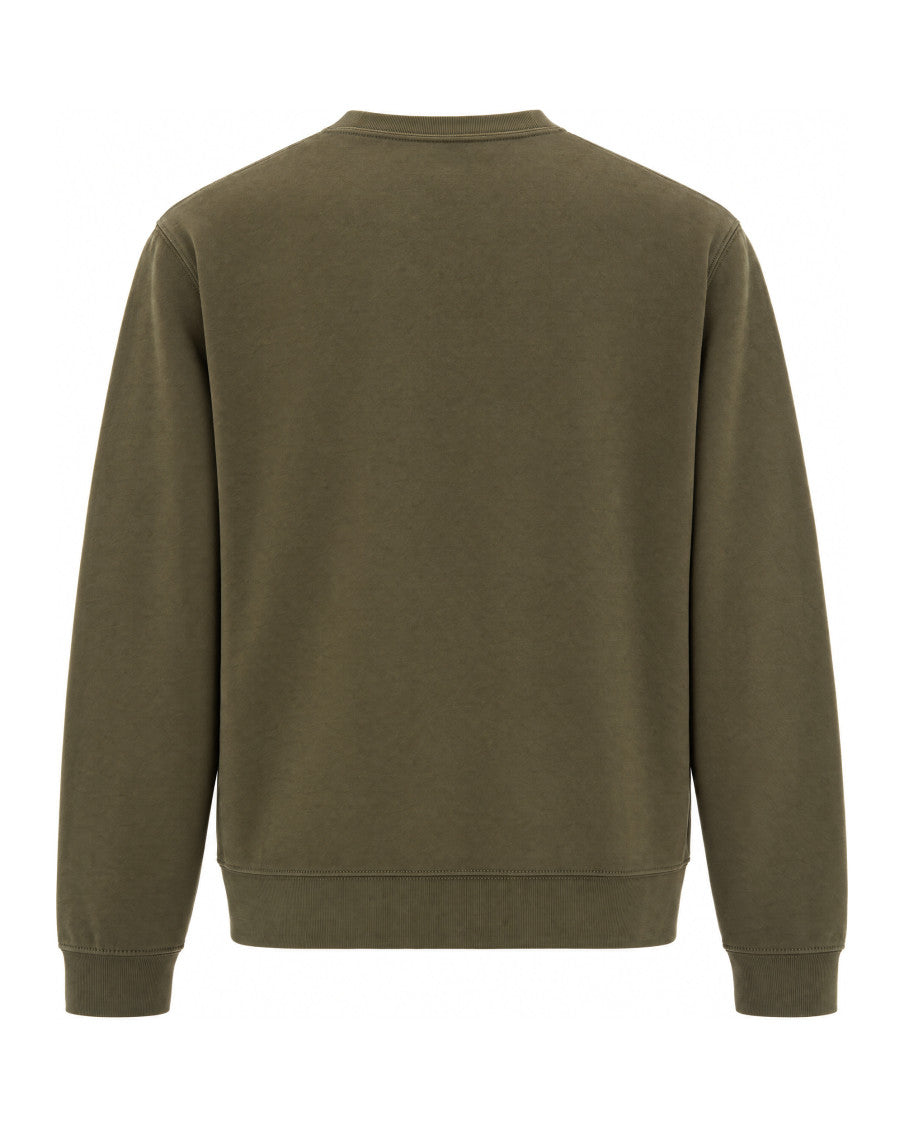 Green Crew Neck Sweatshirt 2