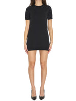 Black Embellished Crew Neck Mini Dress 1