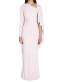 Pink Solid Full Length Dress 1