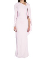 Pink Solid Full Length Dress 1