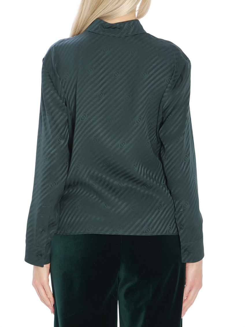 Green Regular Jacquard Shirt 2