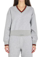 Grey V Neck Sweatshirt 1