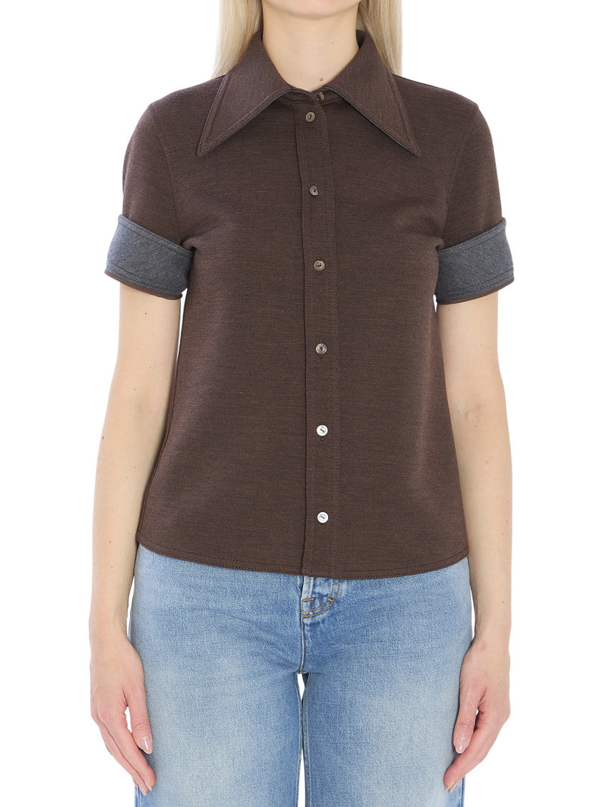 Brown Regular Solid Shirt 1