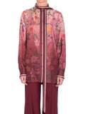 Pink Loose Floral Shirt 1