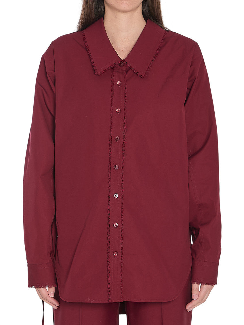 Red Relaxed Solid Shirt 1