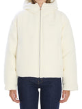 White Solid Hood Jacket 1