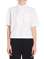 White Boxy Logo Shirt 1