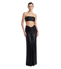 Black Strapless Maxi Dress 1