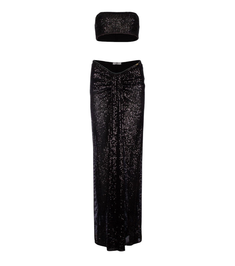 Black Strapless Maxi Dress 3