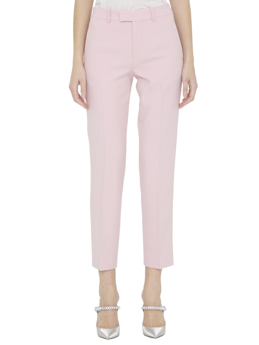 Pink Regular Flat Front Pant 1