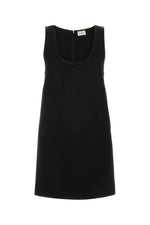 Black Scoop Neck Mini Dress 1