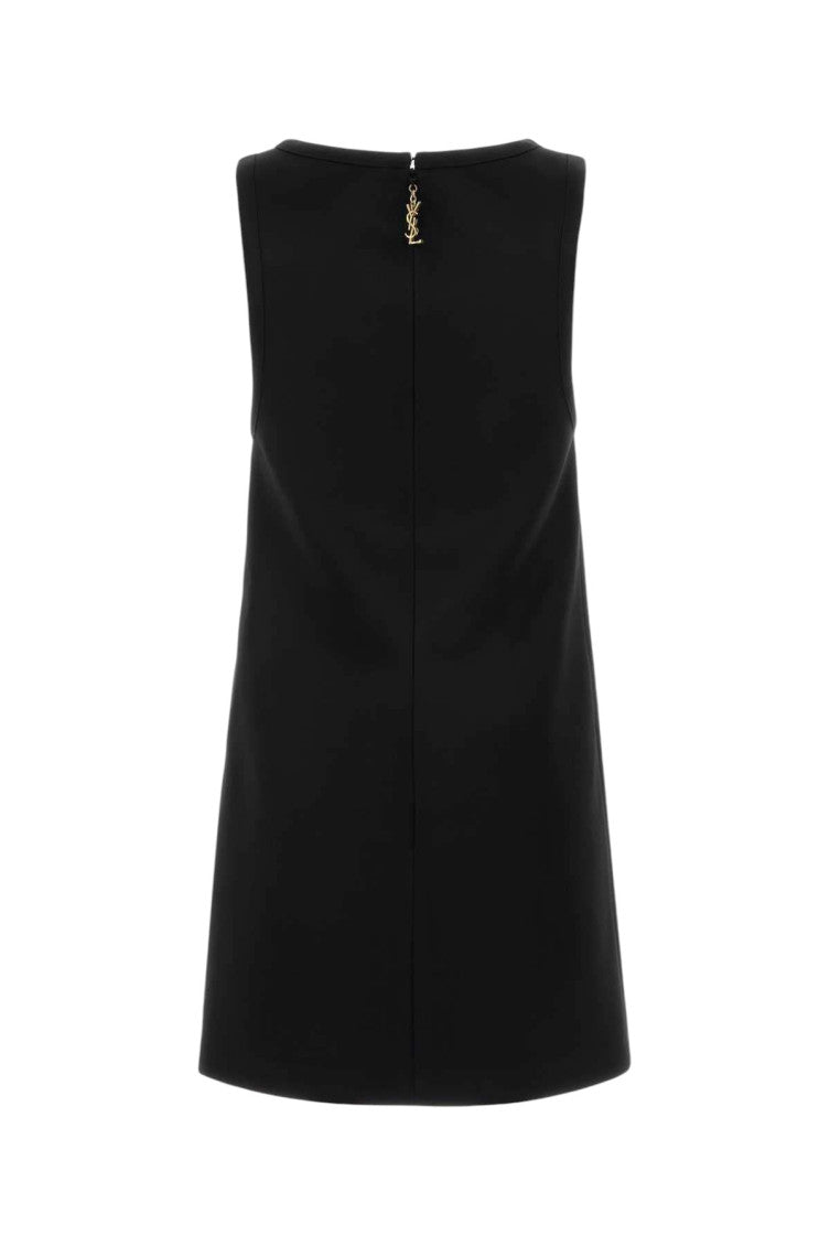 Black Scoop Neck Mini Dress 2