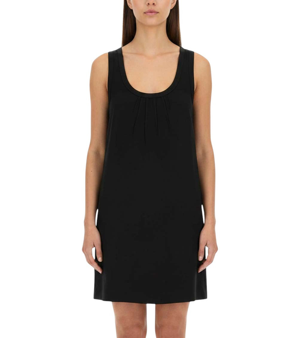 Black Scoop Neck Mini Dress 3