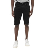 Black Slim Solid Shorts 1