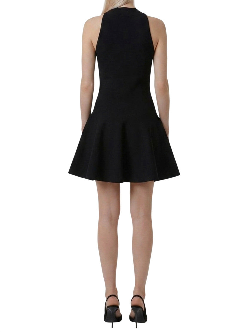 Black Halter Neck Mini Dress 2