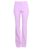 Purple Slim Flat Front Pant 1